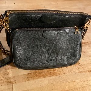 Louis Vuitton Empreinte Monogram Giant Multi Pochette Accessories Black